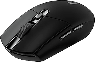 Logitech G305 LIGHTSPEED Wireless Gaming Mouse, Hero 12K Sensor, 12,000 DPI, Lightweight, 6 Programmable Buttons, 250h Battery Life, On-Board Memory, PC/Mac - Black