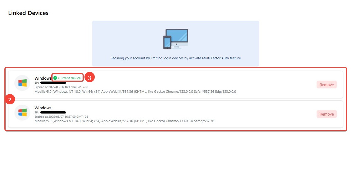 LinkedDeviceList