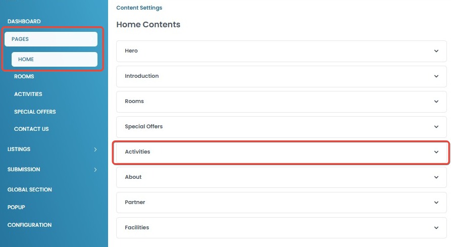 Activities-Section