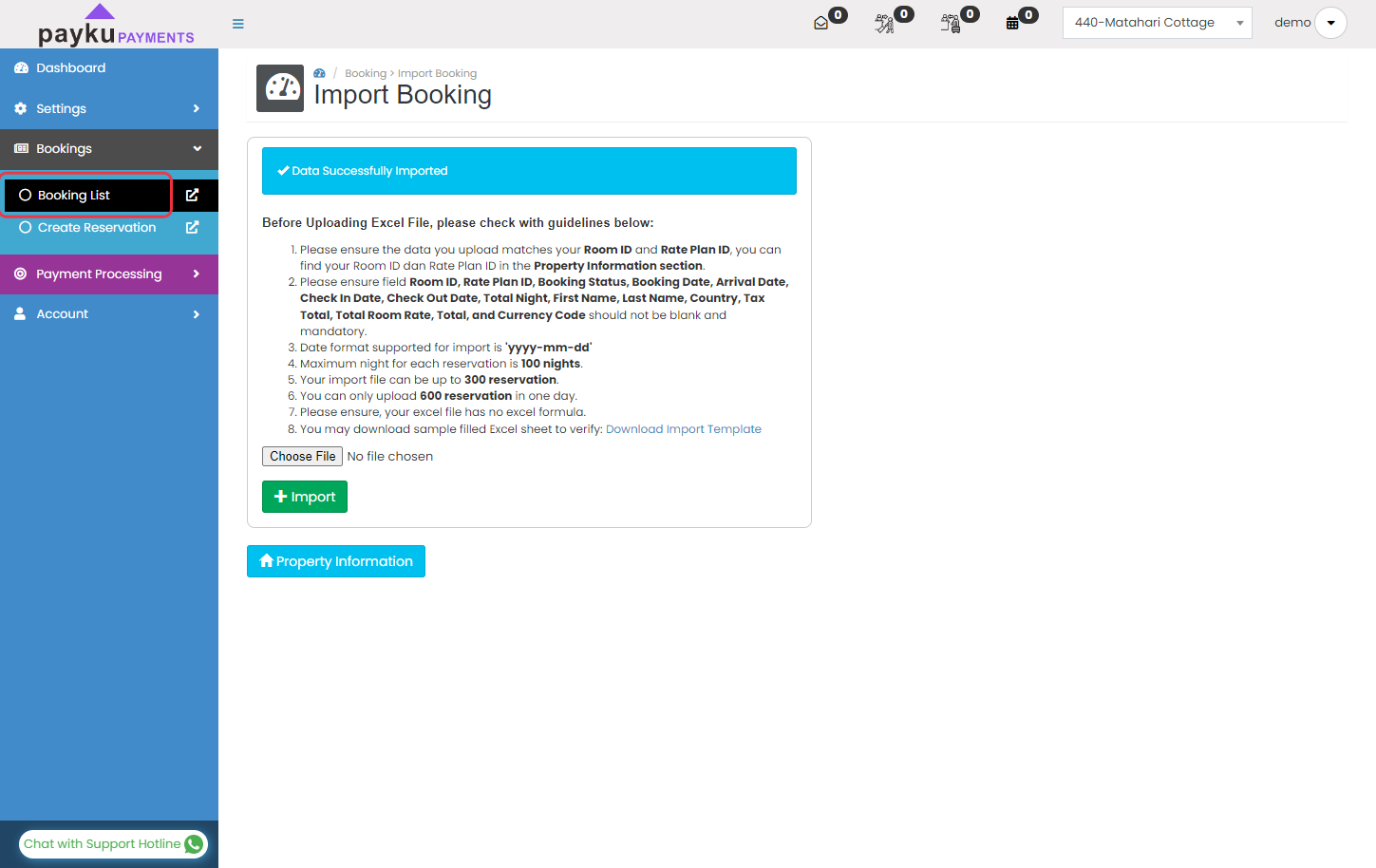 check-booking-list