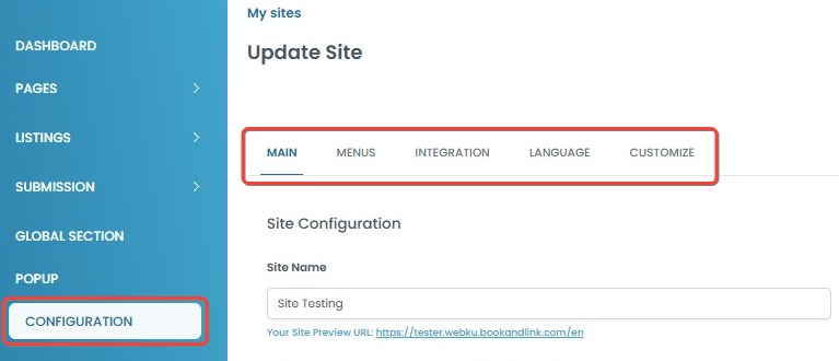 configuration