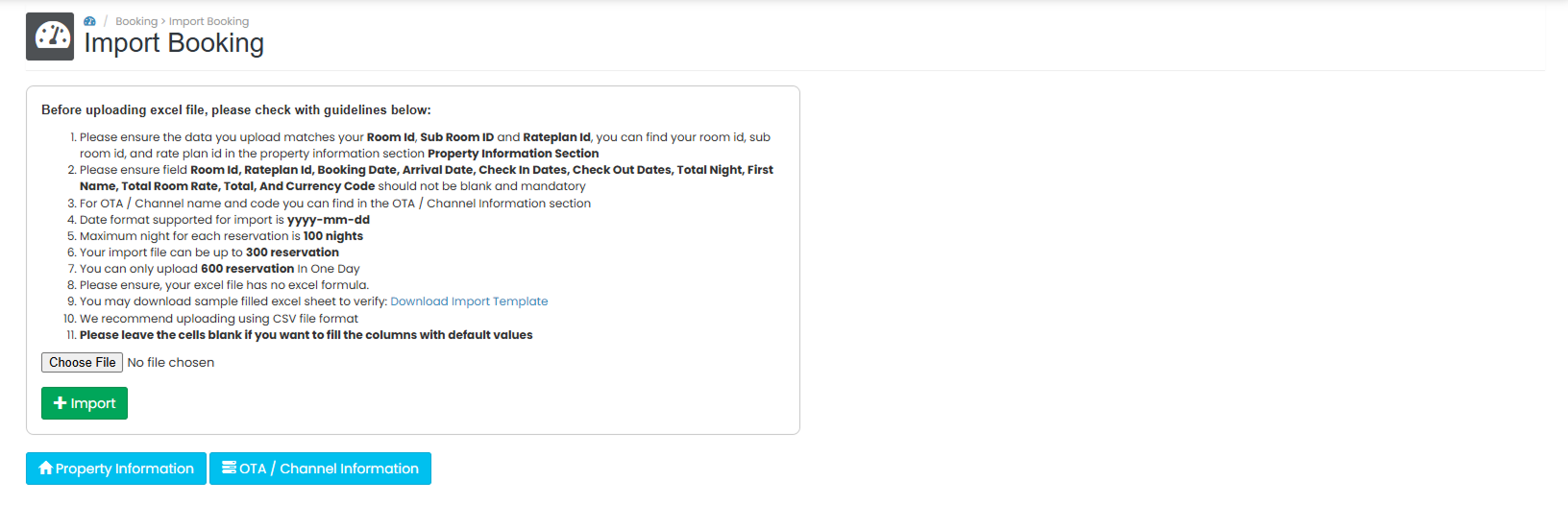 import-booking-page