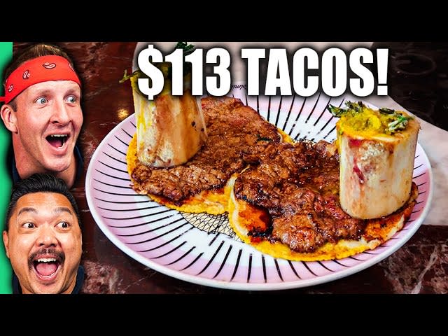 $1 Tacos VS $113 Tacos in MEXICO!! Super RARE Mexican Food!!