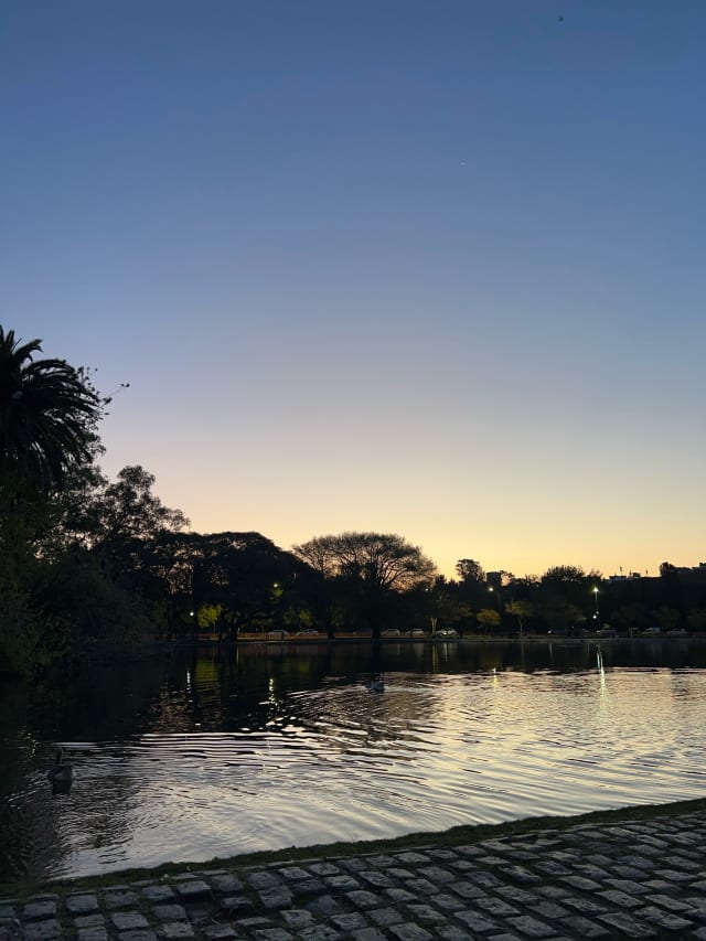 El lago al anochecer, Buenos Aires