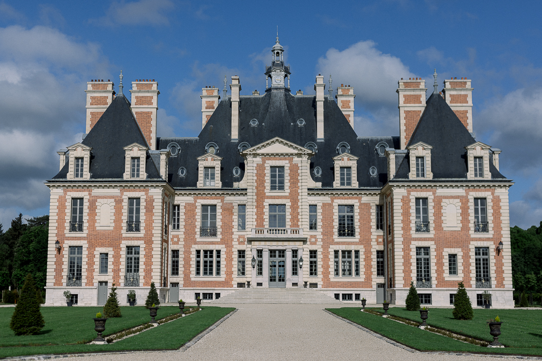 Château de Nainville les Roches vue de Face, prise par Margaux KANAREK photographe professionnelle.