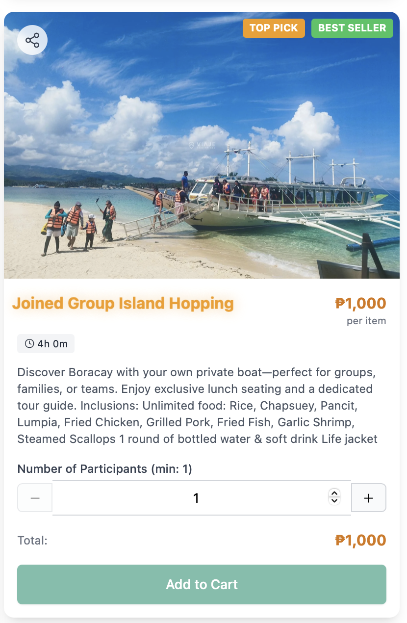 Island hopping