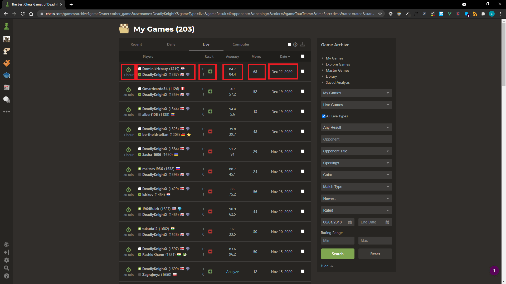 How to scrape and analyse your Chess.com data