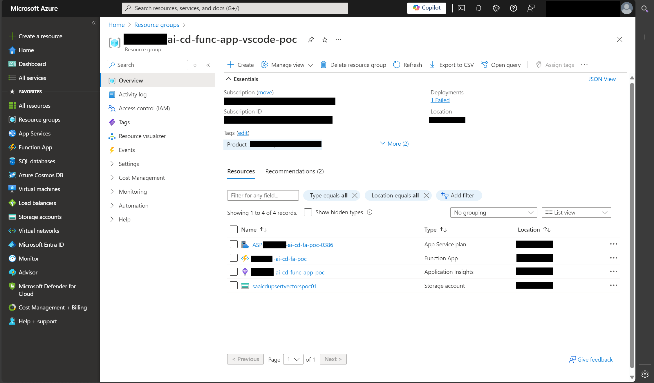 Azure resource group