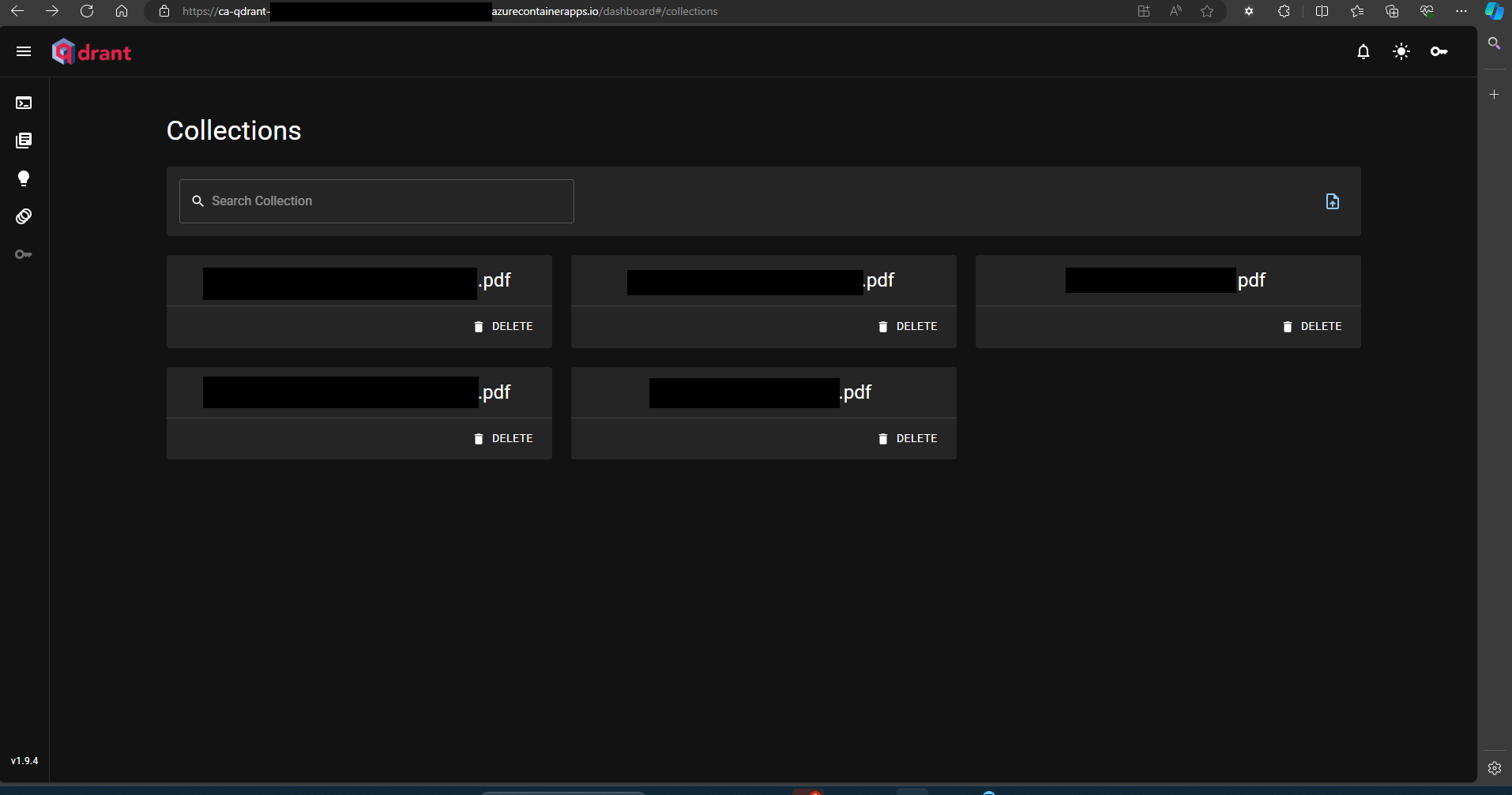 Azure Qdrant container app