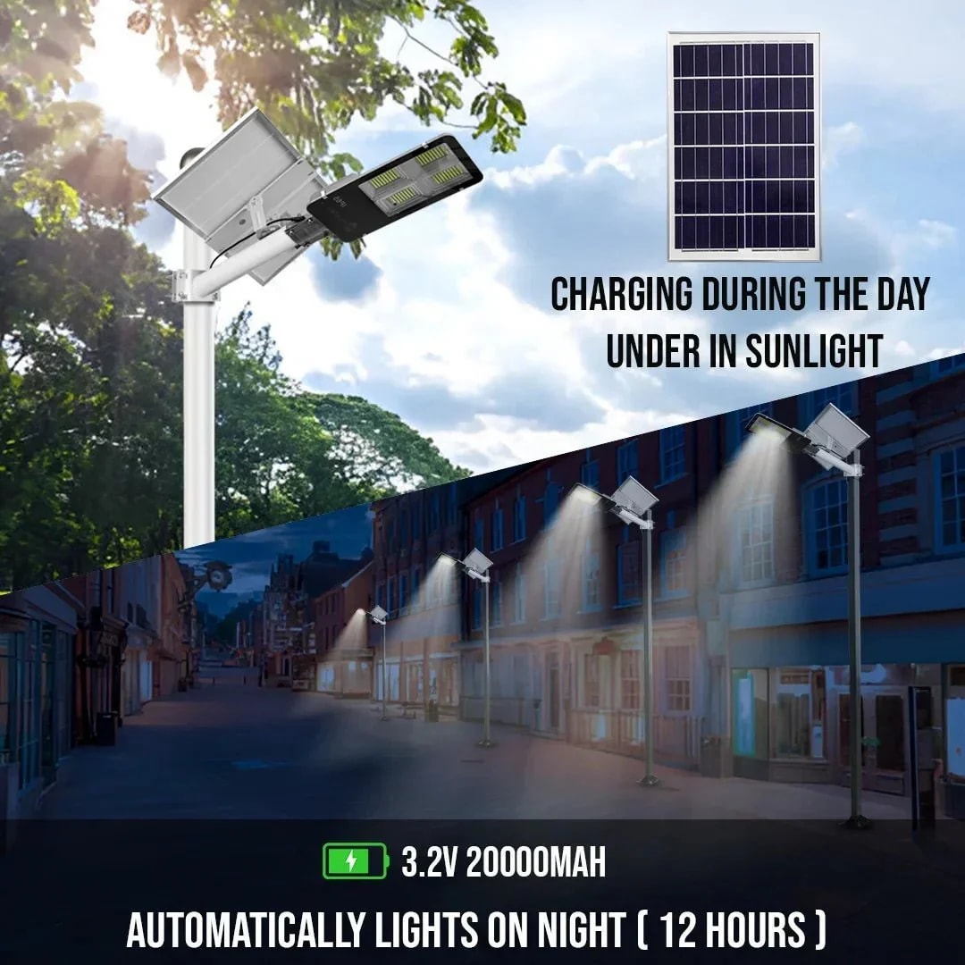 CM Solar 200W Semi Integrated solar light with Solar panel, Remote & Arm ( 4 Windows) - product image 2