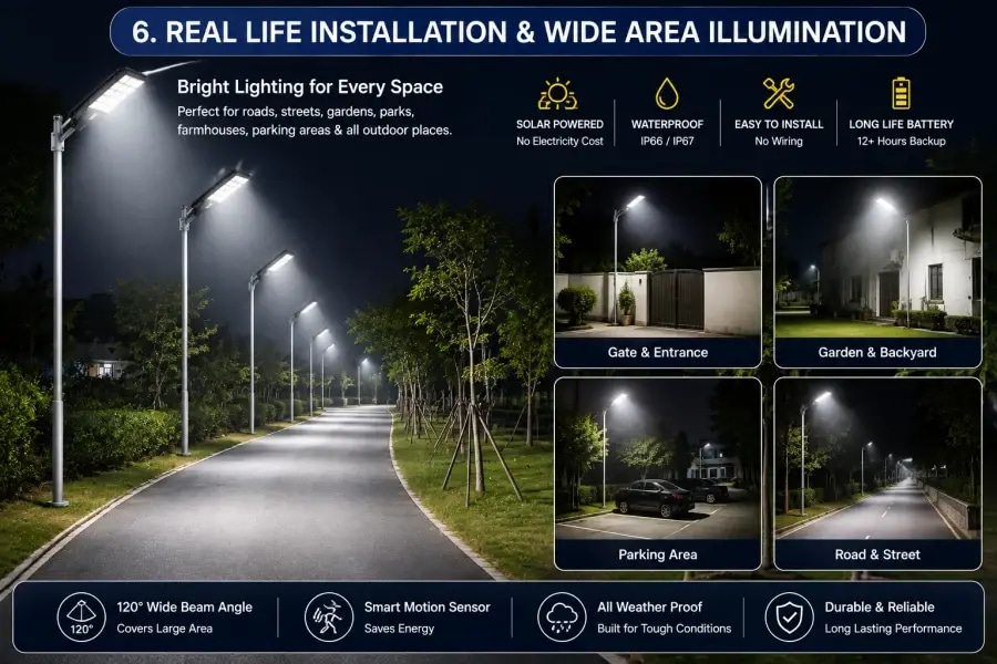 CM Solar 200W C-Shape All in One Street Lamp with Arm - product image 6