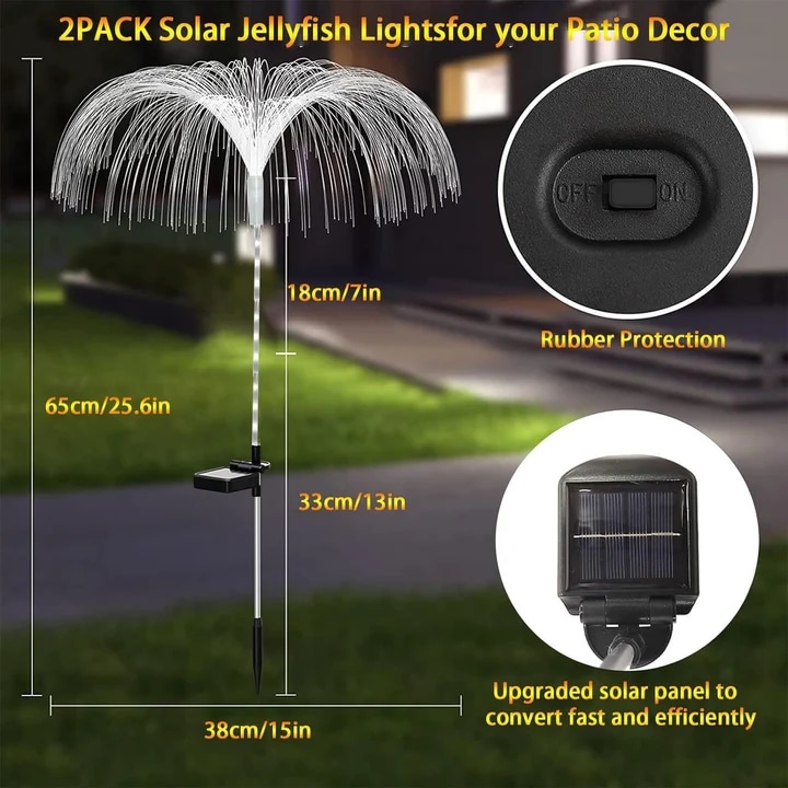 CM Solar Solar Garden Light Fiber Optic Jelly - product image 7