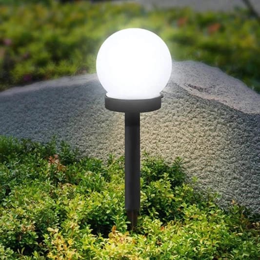 Solar Garden Light Bulb Round