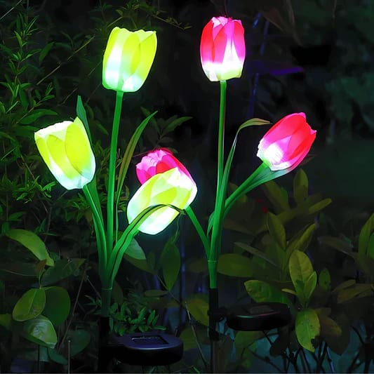 Solar Garden Tulip Flower Light