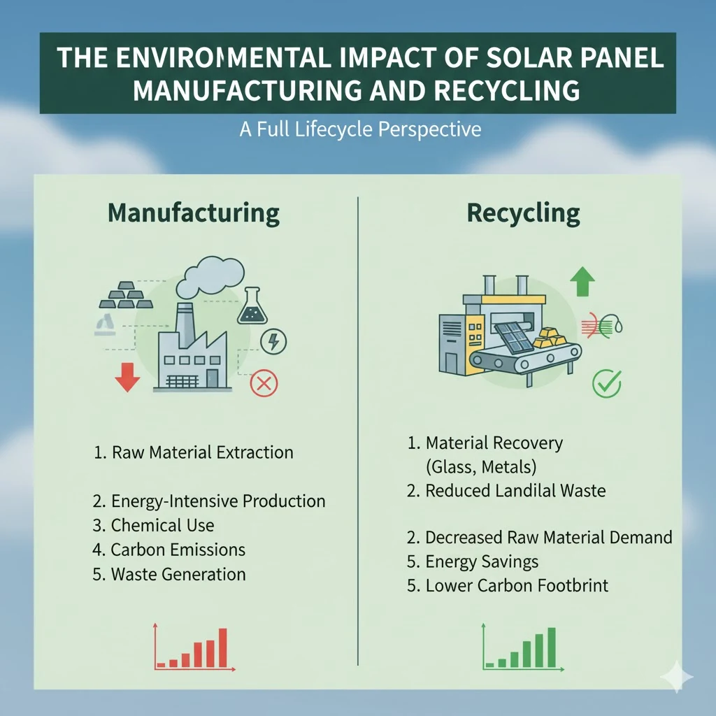 The Environmental Impact of Solar Panel Manufacturing and Recycling