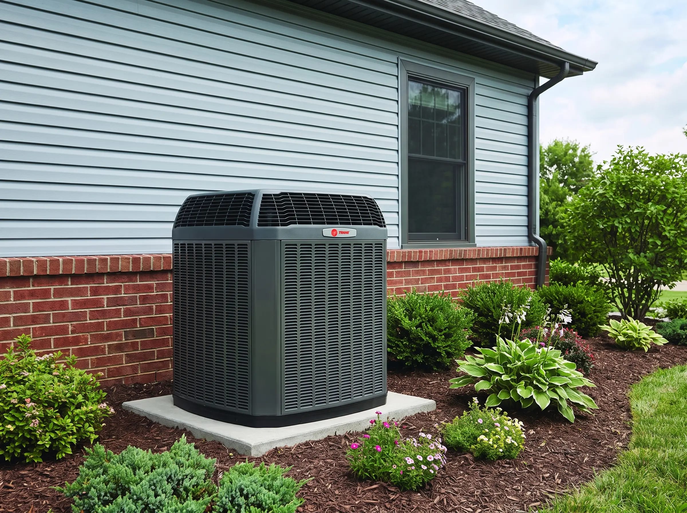 Trane outdoor air conditioning condenser unit for AC repair service thumbnail
