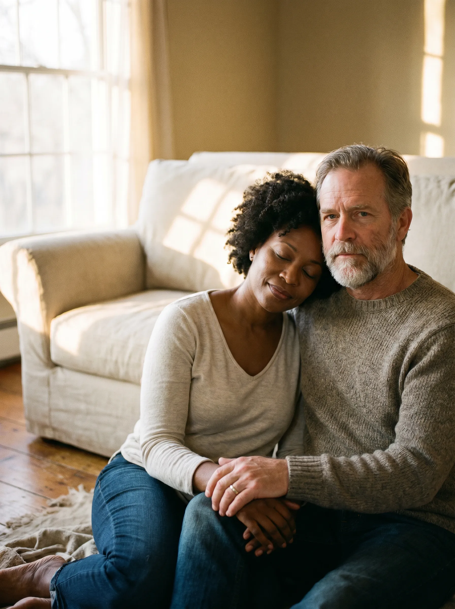 A couple discussing standalone coverage options