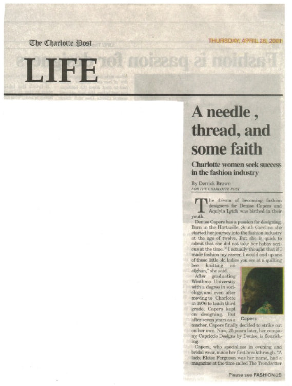 A Needle, Thread, and Some Faith