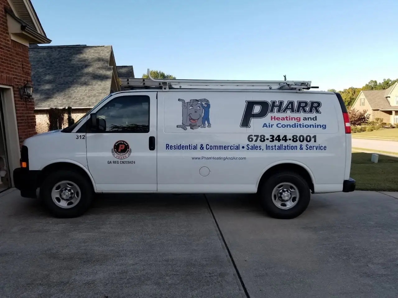 Pharr branded service van