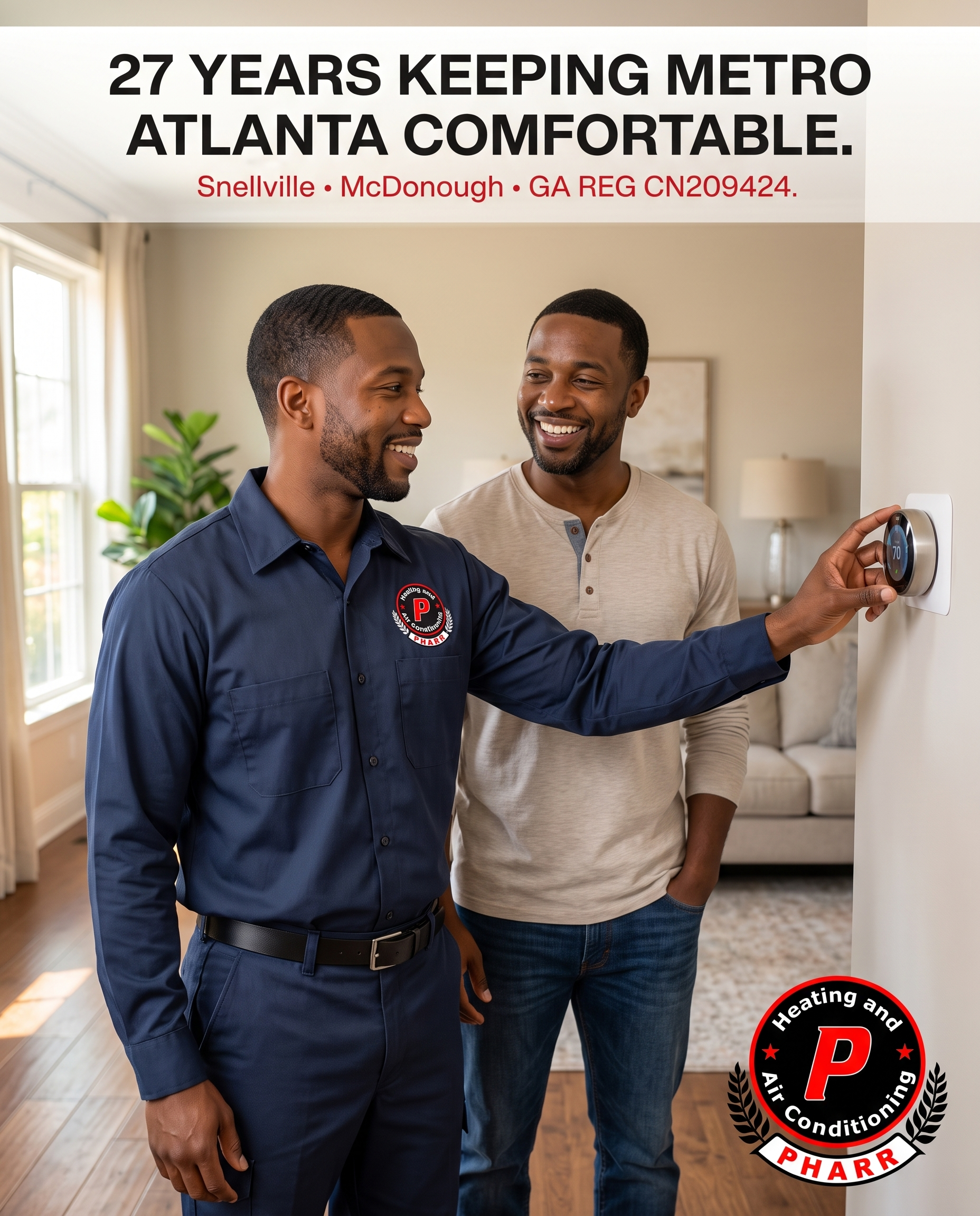 Branded social content for an HVAC contractor produced by Blue Collar Craft House