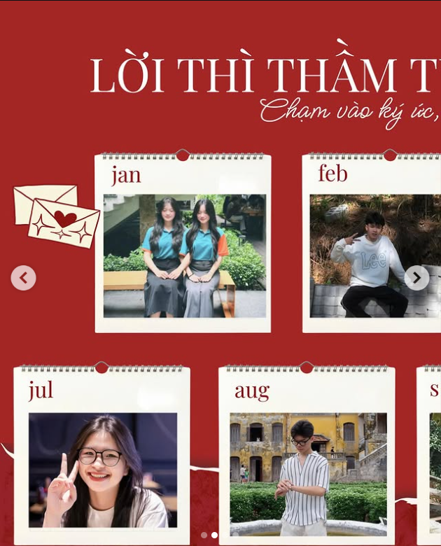 Mỗi tháng một dấu mốc, mỗi bức ảnh một điều để nhớ.