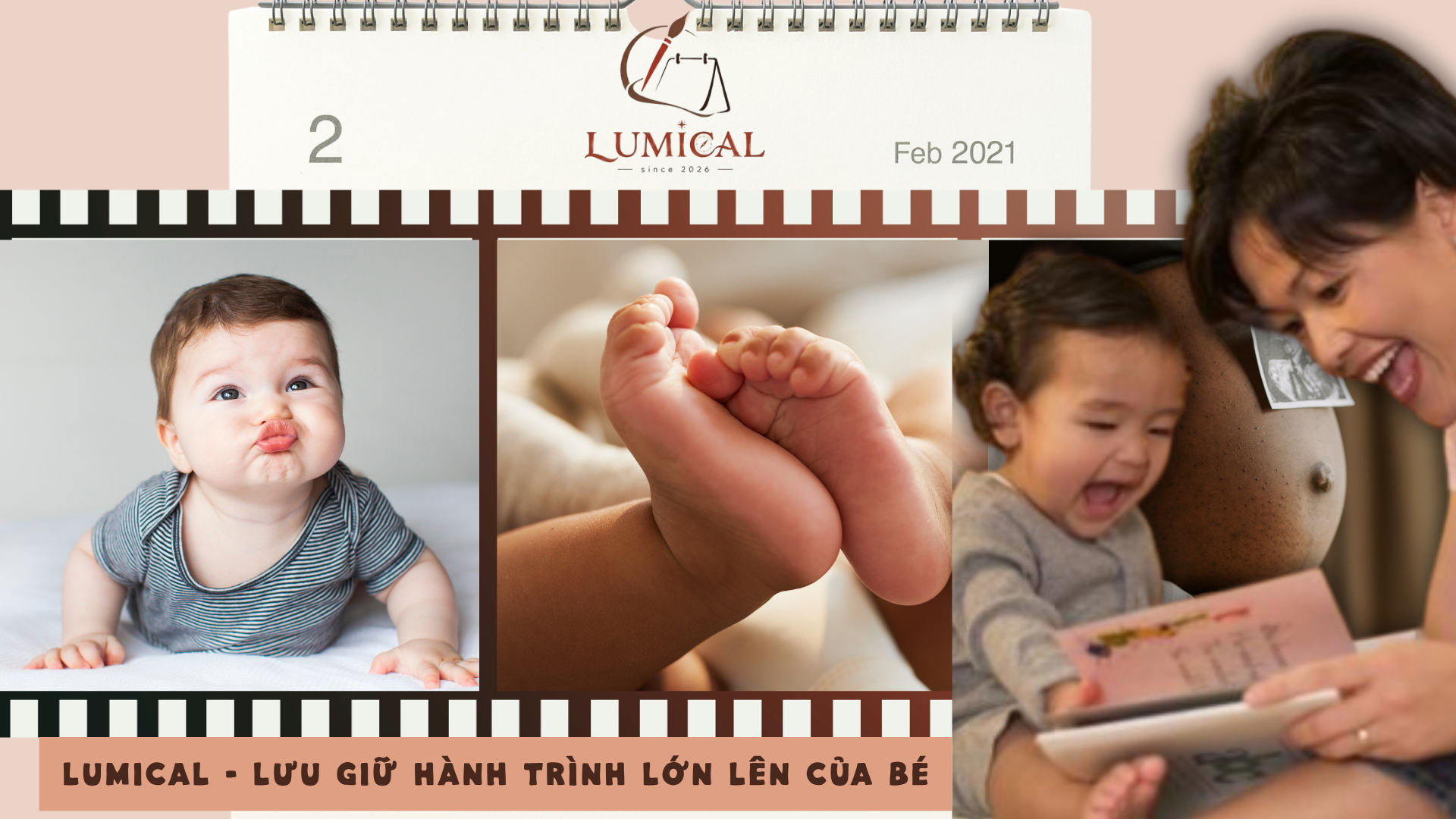 Thiết kế dải phim sống động lưu giữ hành trình khôn lớn