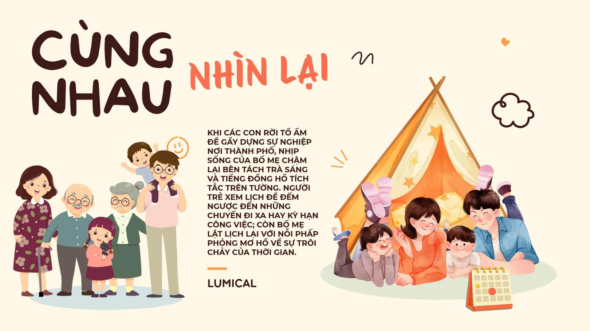 Mỗi bức ảnh lịch được chọn lọc tỉ mỉ tựa như một lời tri ân sâu sắc gửi đến đấng sinh thành