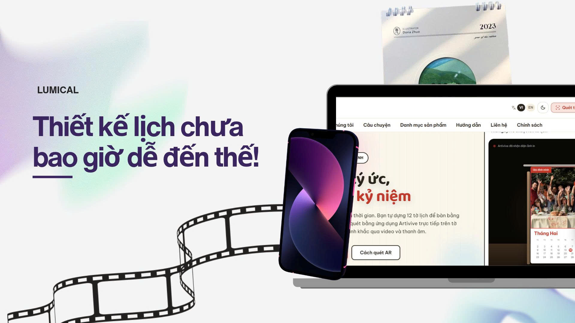 Trải nghiệm tự tay thiết kế lịch cá nhân hóa trực tuyến cực kỳ đơn giản, trực quan và nhanh chóng cùng nền tảng LumiCal