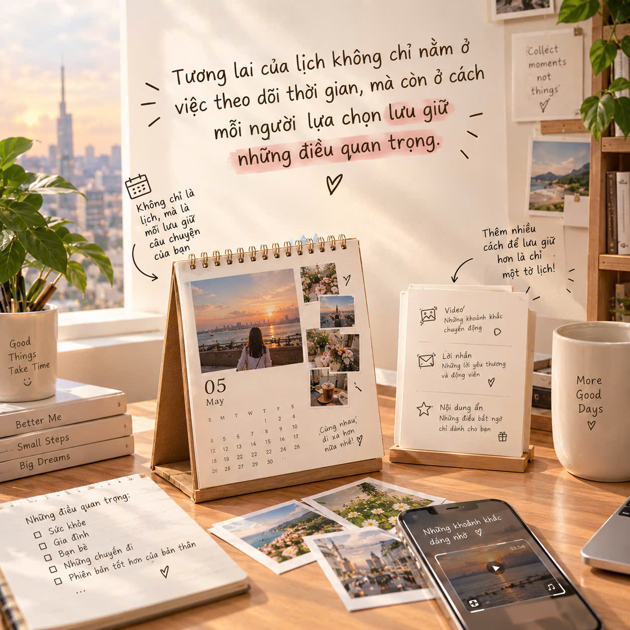 Tương lai của lịch không chỉ nằm ở việc theo dõi thời gian, mà còn ở cách mỗi người lựa chọn lưu giữ những điều quan trọng.