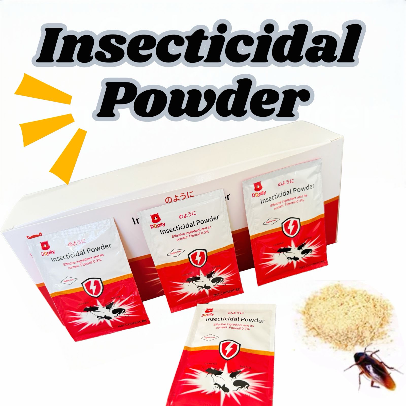 Insecticidal Powder Sachet - Fipronil 0.3% — affordable, effective, single-use sachet.