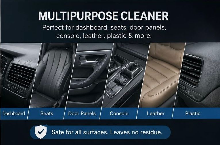 Multifunctional Car Interior & Leather Cleaner 5