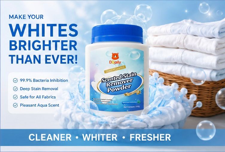 DDaily Scented Stain Remover Powder - Deep Cleaning Laundry Whitener - 500g 1