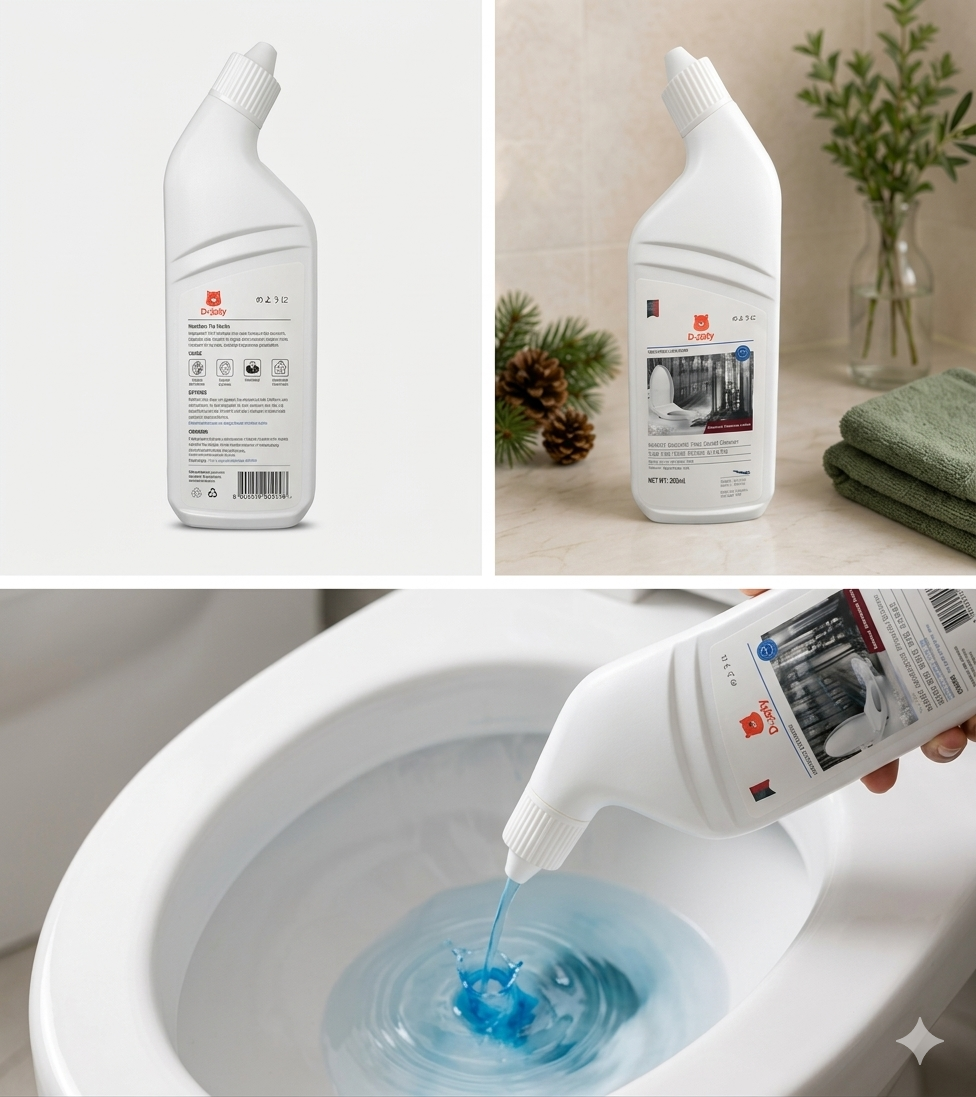 Sunlight Pine Toilet Cleaner 500ml – Powerful Stain Removal & Disinfectant Toilet Bowl Cleaner 3