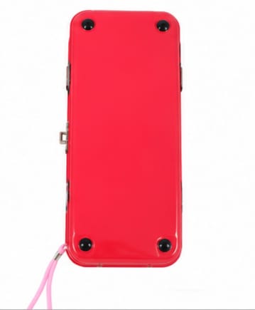 Kids Metal Car Pencil Case with Zipper & Wrist Strap – Red 5