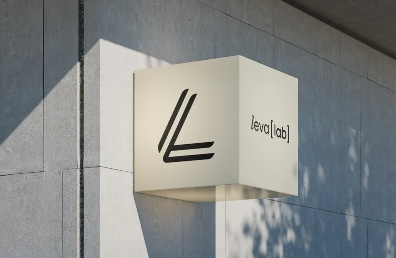 leva[lab] — identidad de marca y branding por Branbean Studio - vista 1