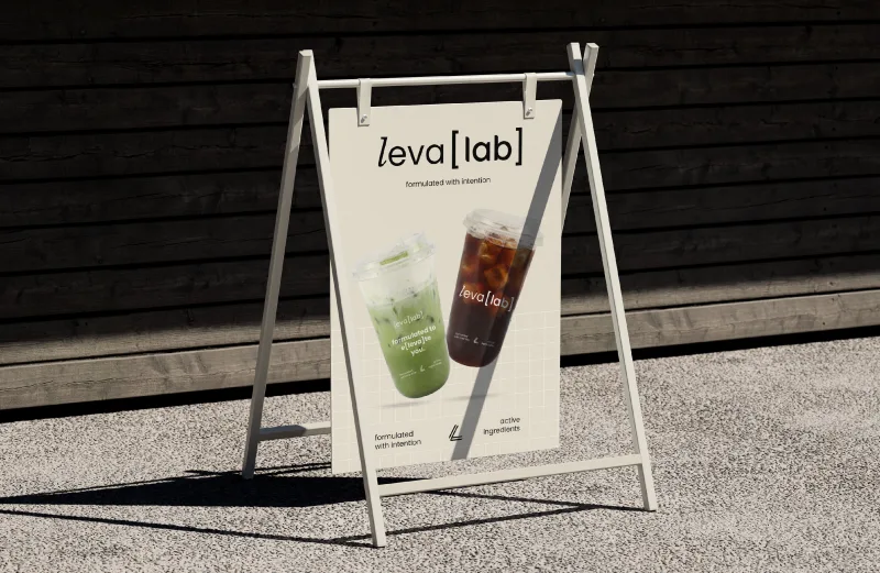 leva[lab] — identidad de marca y branding por Branbean Studio - vista 3