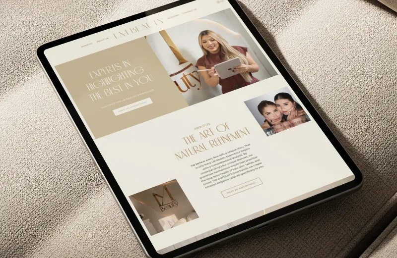 LM Beauty Studio — diseño web ecommerce por Branbean Studio - vista 2