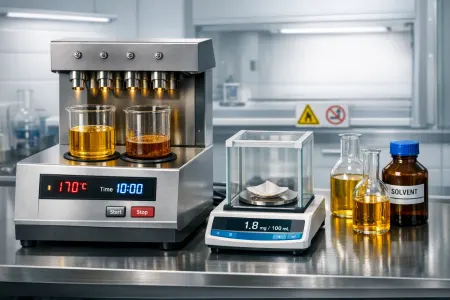 Проведение испытания Смолы в бензинах (фактические, непромытые)