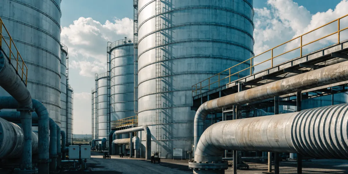 Solution for refineries and tank farms for the production and storage of automotive fuel
