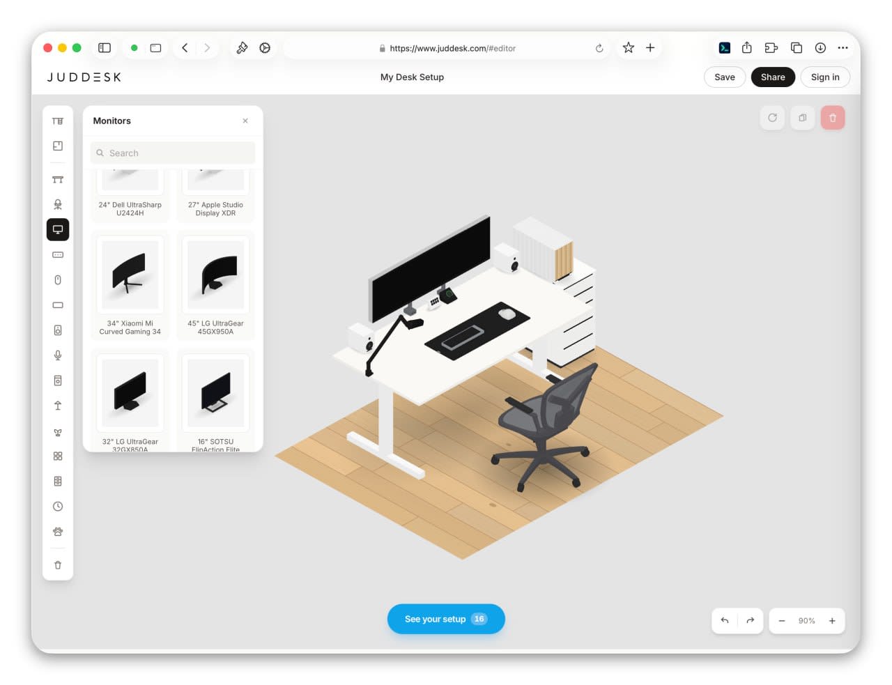 Juddesk: спроектируй свой идеальный сетап в 3D