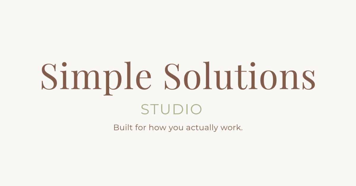 Operations Partner for Service-Based Founders | Simple Solutions Studio