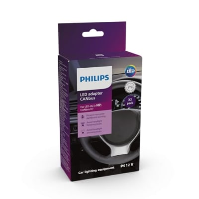 Philips CANBus-Adapter Ultinon Pro6000 H7-LED, 3-in-1-Lösung, verhindert Warnmeldungen im Armaturenbrett sowie Flackern und Dimmen