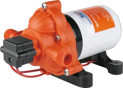LIGHTEU®, Seaflo DC 12V 11,3 l/min 3,1 bar 33S Selbstansaugende Druckpumpe Membranpumpe für Wasser bei Bedarf für Wohnmobil, Yacht, Garten, Camper