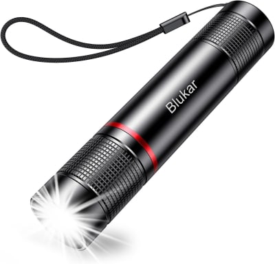 Blukar LED Taschenlampe Aufladbar, Superhelle Zoombare 2000L