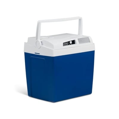 Mobicool ME27 elektrische Kühlbox 26L – 12V und 230V – Tragbare Camping Kühlbox für Auto, Wohnmobil, LKW und Outdoor Reisen – Zuverlässige Kühlung für unterwegs – Blau