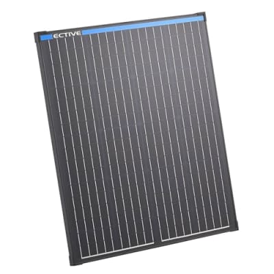 ECTIVE - Solarpanel starr MSP 100s Black 100W 2,77A 72 Siliziumzellen für 12V-24V Batterieladeregler - Solarmodul IP65 für Camping & Wohnmobil - Solaranlage mit MC4-Anschlüssen für Solarladegeräte