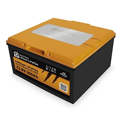 LIONTRON LiFePO4 12,8V 300Ah Under seat Battery LX; 3840Wh; > 3000 Zyklen bei 90% Entladungstiefe (DOD) mit BMS und Bluetooth Überwachung; für Wohnmobil oder Solar 349x349x190mm - LIDUCSM12300LX