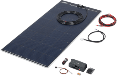 Büttner Elektronik Flat Light MT 120 FL Solaranlagen Komplettset ultraflach 1 Modul 120 Wp - Solar-Komplettsets von Büttner Dometic