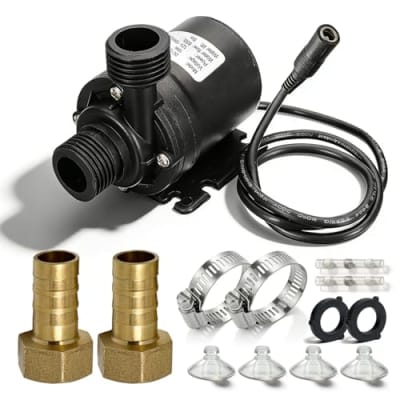 Wasserpumpe Brushless, Dc 12v 800l/H Flüsterleise Wasserumwälzpumpe, Leise Tauchpumpe Mit Keramischer Wellenkern, Tauchpumpe Pumpe Wasser, Umwälzpumpe Keramik Für Aquarium, Brunnenpool, Teich