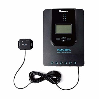 Renogy 40A 12/24 V MPPT Solarladeregler Bluetooth Solar-Laderegler mit LCD-Bildschirm, für AGM, Gel und Lithium Batterien